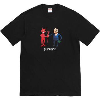Black Supreme Business Tee T Shirts | MY213LH