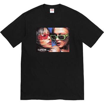Black Supreme Eyewear Tee T Shirts | MY227UT