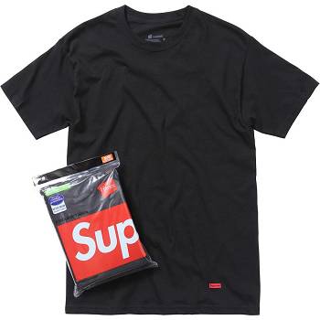 Black Supreme Hanes® Tagless Tees (3 Pack) Accessories | MY193NB