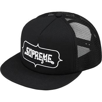 Black Supreme Highest Mesh Back 5-Panel Hats | MY133JJ