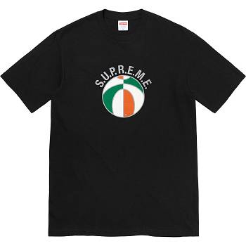 Black Supreme League Tee T Shirts | MY233DN