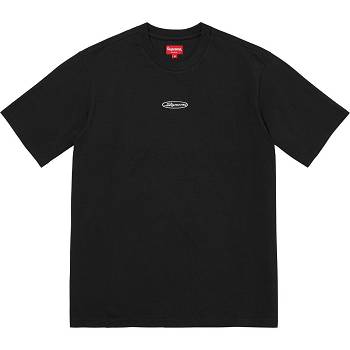 Black Supreme Oval Logo S/S Top Sweaters | MY337DN