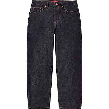 Black Supreme Rigid Baggy Jean Pants | MY427NB