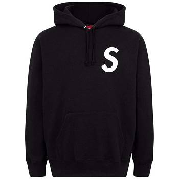 Black Supreme S Logo Split Hoodie | MY469GL