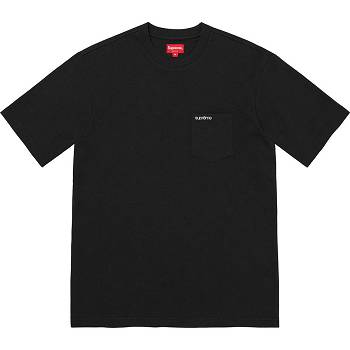 Black Supreme S/S Pocket Tee Sweaters | MY320CE
