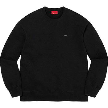 Black Supreme Small Box Crewneck Sweatshirts | MY286FM
