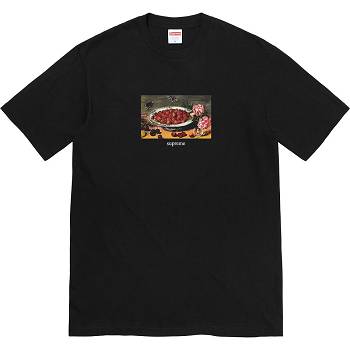 Black Supreme Strawberries Tee T Shirts | MY248WY