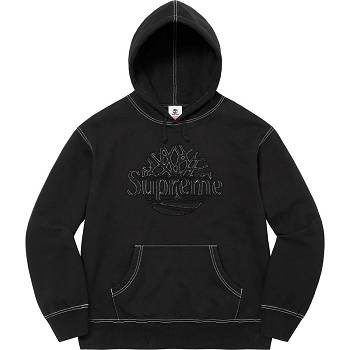 Black Supreme Timberland® Hooded Sweatshirts | MY301EX