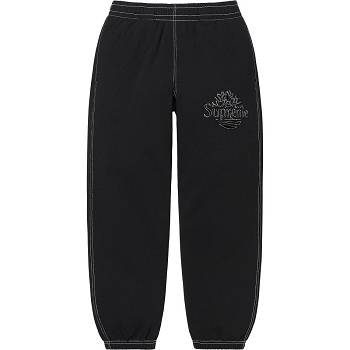 Black Supreme Timberland® Sweatpant Pants | MY406RW
