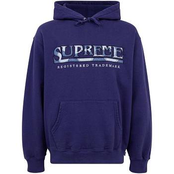 Blue Supreme Amazing Denim Logo Hoodie | MY491AP