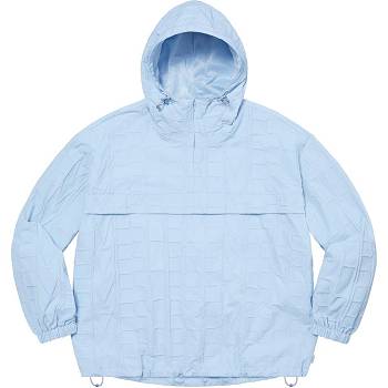 Blue Supreme Repeat Stitch Anorak Jackets | MY441DN