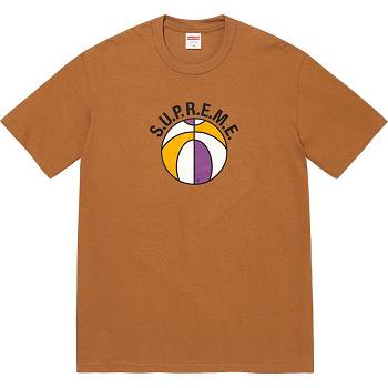 Brown Supreme League Tee T Shirts | MY231AP