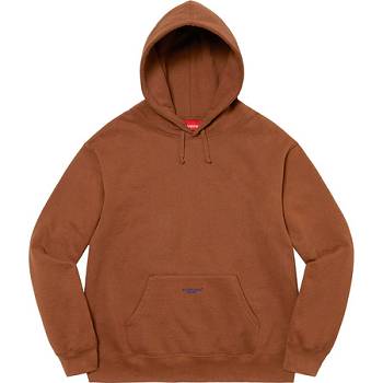 Brown Supreme Micro Logo Hoodie | MY471JJ