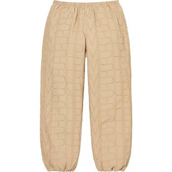 Brown Supreme Repeat Stitch Track Pant Pants | MY398CE