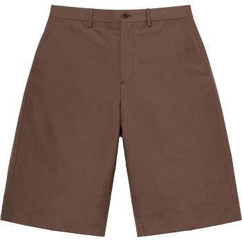 Brown Supreme Wool Trouser Shorts | MY351QZ