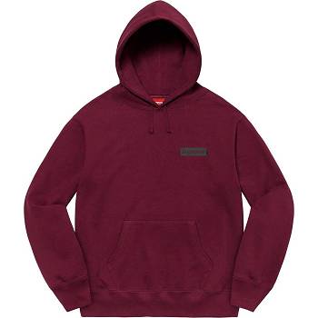 Burgundy Supreme Fiend Hooded Sweatshirts | MY290KI
