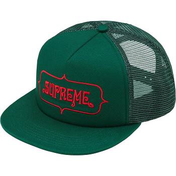 Green Supreme Highest Mesh Back 5-Panel Hats | MY129DN