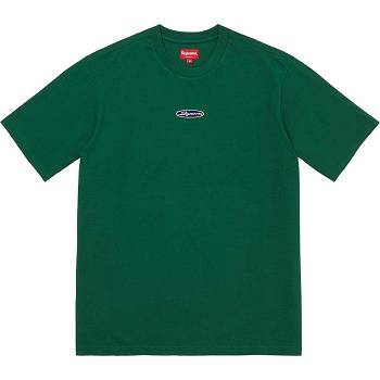 Green Supreme Oval Logo S/S Top Sweaters | MY336SO