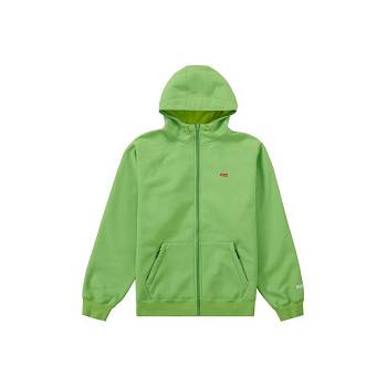 Green Supreme Pastel Zip Up Hooded Sweatshirts | MY262HK