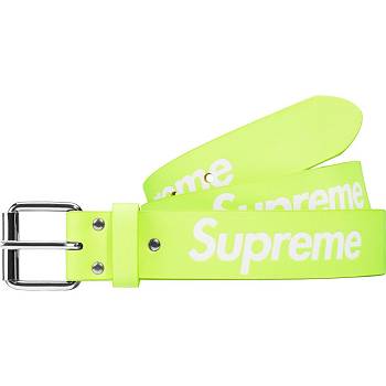 Green Supreme Repeat Leather Belt Belts | MY164CE