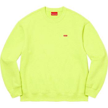 Green Supreme Small Box Crewneck Sweatshirts | MY281OR