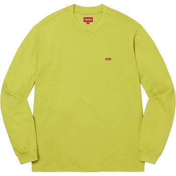 Green Supreme Small Box L/S Tee Sweaters | MY346CE