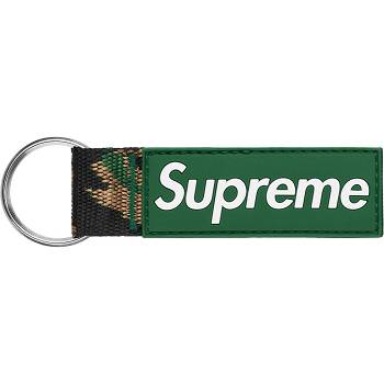 Green Supreme Webbing Keychain Accessories | MY184HK