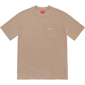 Khaki Supreme S/S Pocket Tee Sweaters | MY317LH