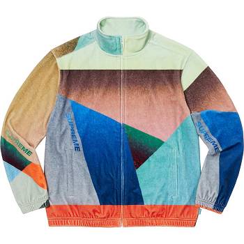 Multicolor Supreme Geo Velour Track Jackets | MY449XF