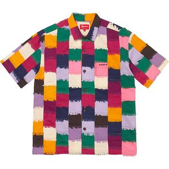 Multicolor Supreme Patchwork S/S Shirts | MY375NB