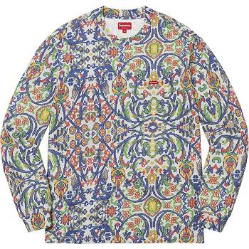 Multicolor Supreme Small Box L/S Tee Sweaters | MY340HK