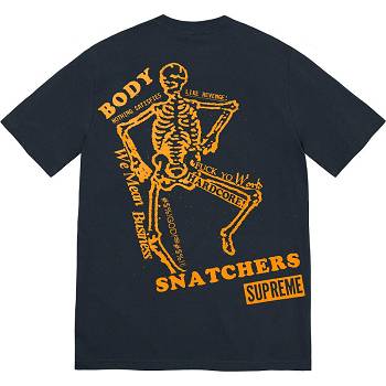 Navy Supreme Body Snatchers Tee T Shirts | MY244BC