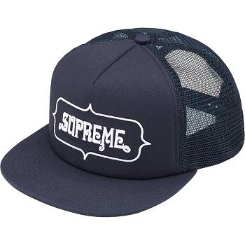 Navy Supreme Highest Mesh Back 5-Panel Hats | MY132HK