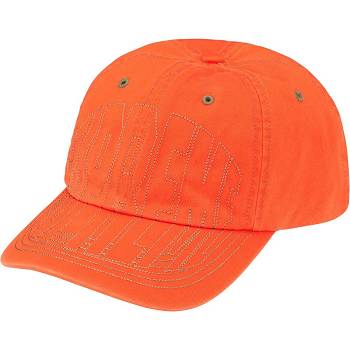 Orange Supreme Visor Stitch 6-Panel Hats | MY127AP