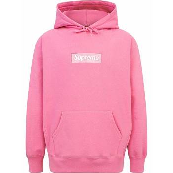 Pink Supreme Box Logo Hoodie | MY487UT