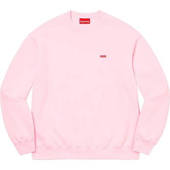 Pink Supreme Small Box Crewneck Sweatshirts | MY282PQ