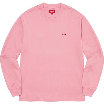 Pink Supreme Small Box L/S Tee Sweaters | MY344ZG