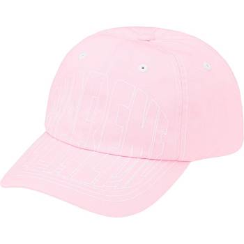 Pink Supreme Visor Stitch 6-Panel Hats | MY125OR