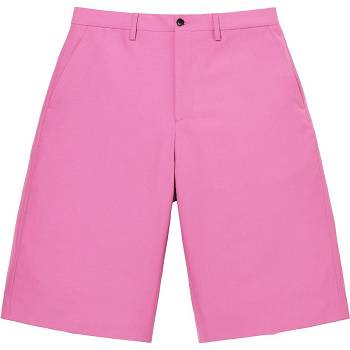 Pink Supreme Wool Trouser Shorts | MY353EX