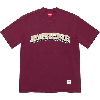 Red Supreme Block Arc S/S Top Sweaters | MY327EX