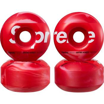 Red Supreme Spitfire® Shop Wheels (Set of 4) Skateboard Accessories | MY174YU