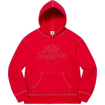 Red Supreme Timberland® Hooded Sweatshirts | MY300WY