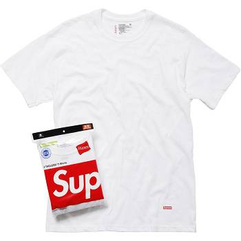 White Supreme Hanes® Tagless Tees (3 Pack) Accessories | MY192BC