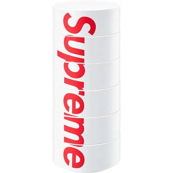 White Supreme Heller Bowls (Set of 6) Accessories | MY180SO