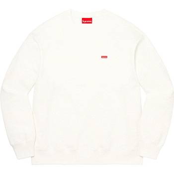 White Supreme Small Box Crewneck Sweatshirts | MY283AP