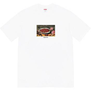 White Supreme Strawberries Tee T Shirts | MY250RW