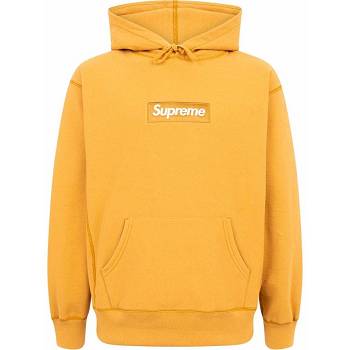 Yellow Supreme Box Logo Hoodie | MY488IS