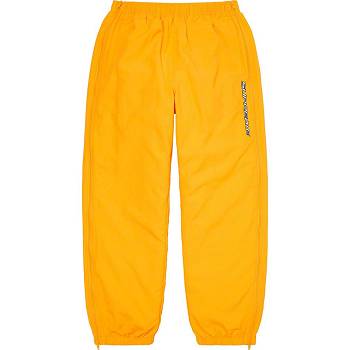 Yellow Supreme Full Zip Baggy Warm Up Pant Pants | MY429QZ