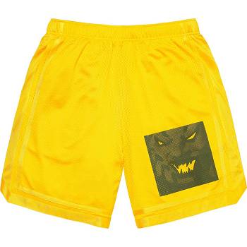 Yellow Supreme Ronin Mesh Shorts | MY348BC